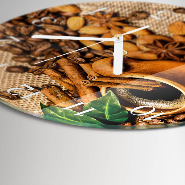 Round wall clock Cinnamon Almonds