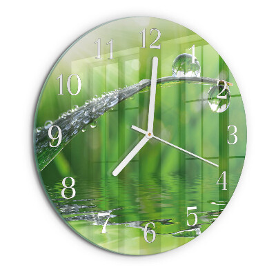 Round wall clock Dew Drops