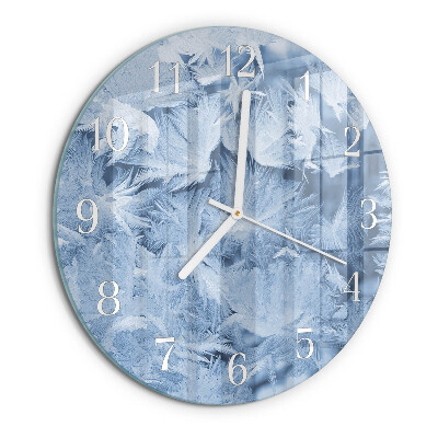 Round wall clock Snowflakes
