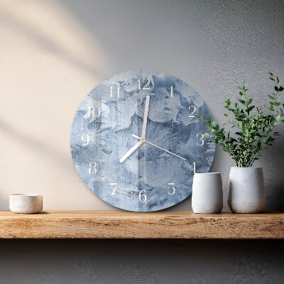 Round wall clock Snowflakes