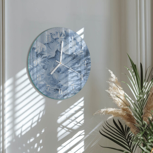 Round wall clock Snowflakes