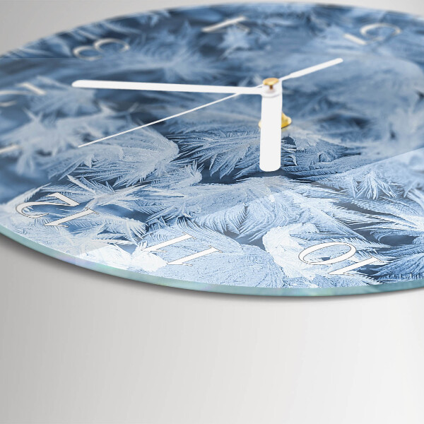 Round wall clock Snowflakes