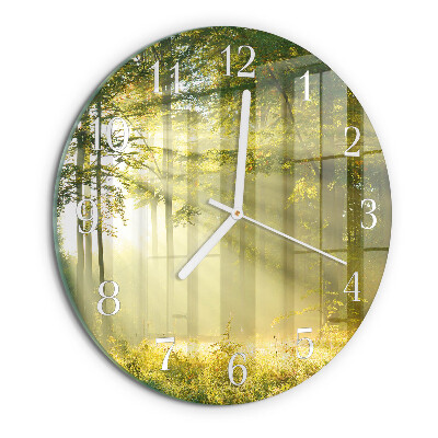 Round wall clock Forest