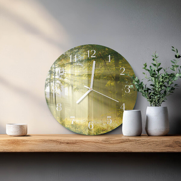 Round wall clock Forest