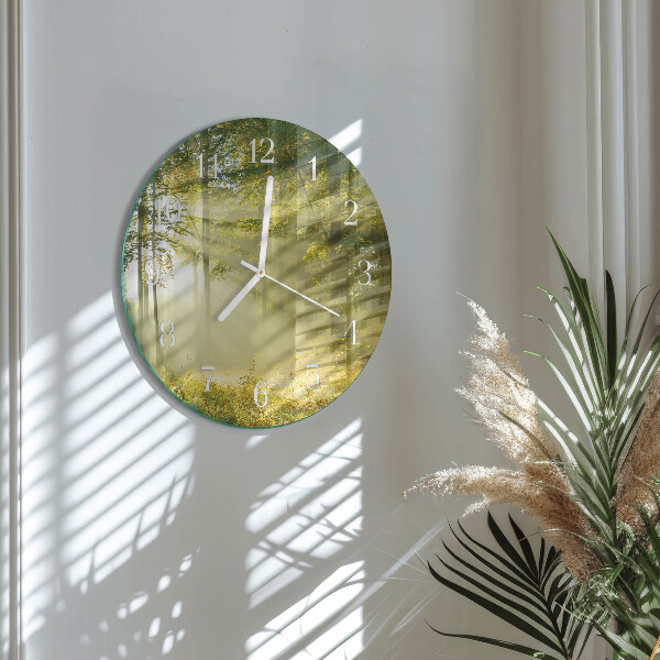 Round wall clock Forest