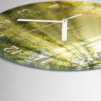 Round wall clock Forest