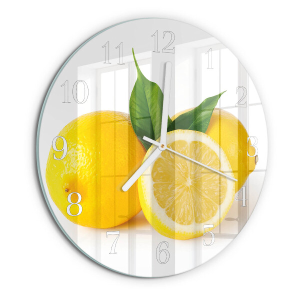 Round wall clock Lemons