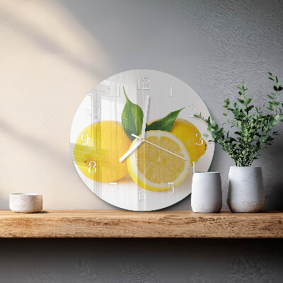 Round wall clock Lemons