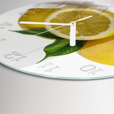 Round wall clock Lemons