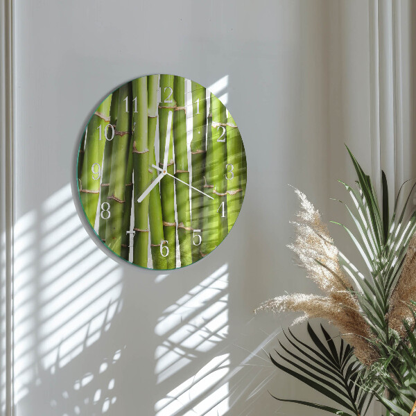Round wall clock Bamboos