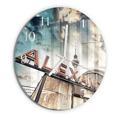 Round wall clock Alexander Square