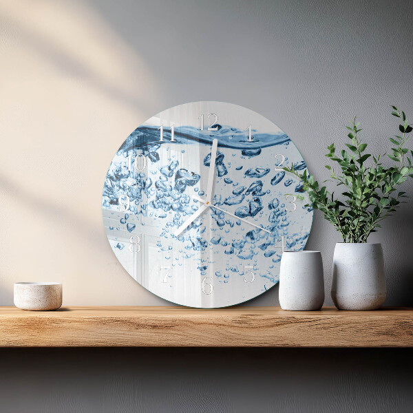 Round wall clock Water