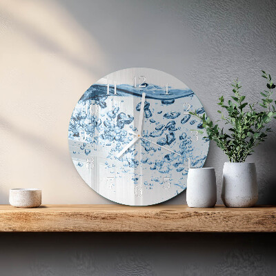 Round wall clock Water