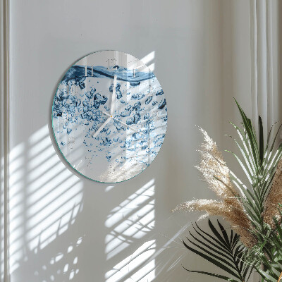 Round wall clock Water