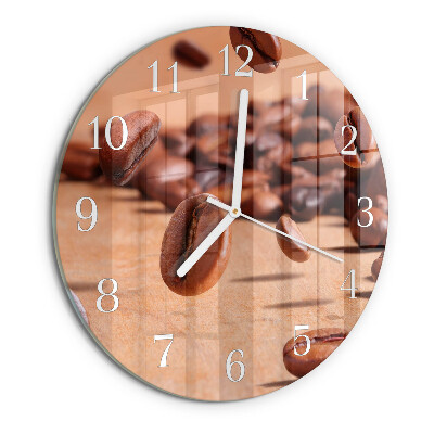 Round wall clock Coffee Beans