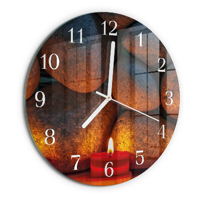 Round wall clock Stones