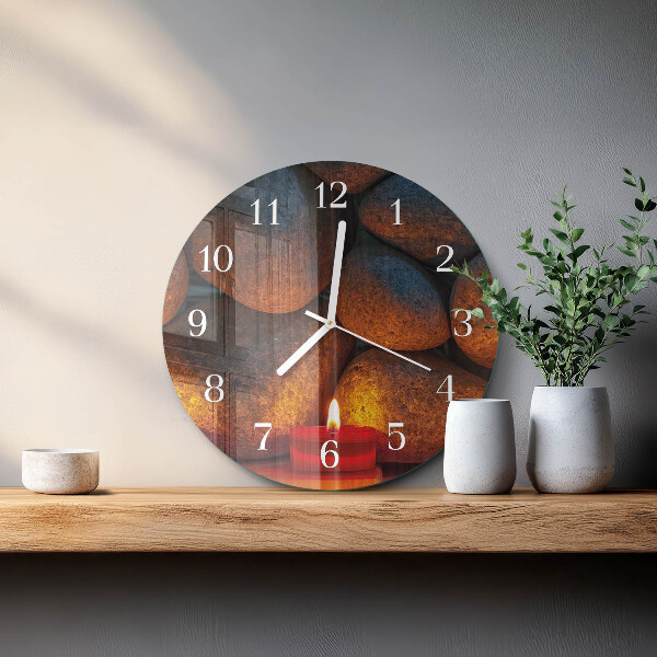 Round wall clock Stones