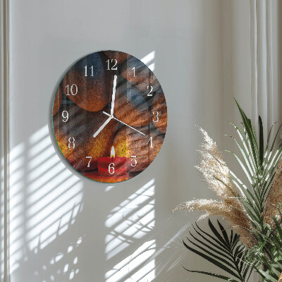 Round wall clock Stones