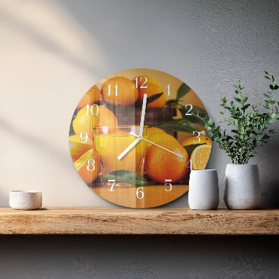 Round wall clock Oranges