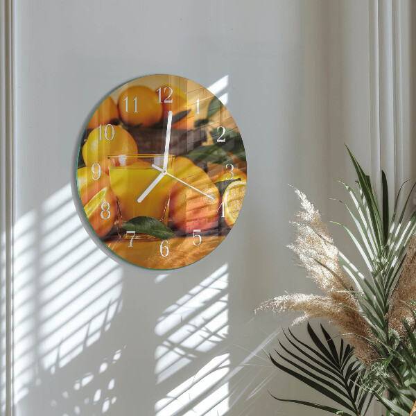 Round wall clock Oranges