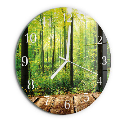 Round wall clock Forest