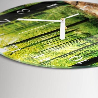 Round wall clock Forest