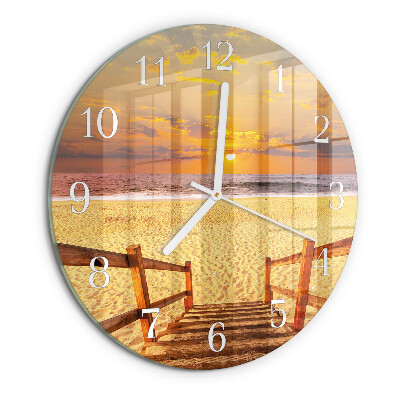 Round wall clock Beach Bridge