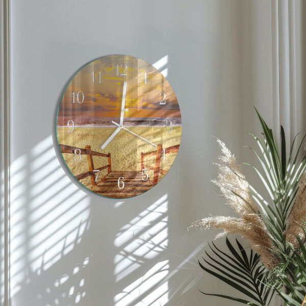 Round wall clock Beach Bridge