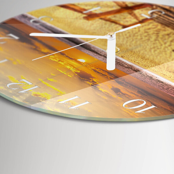 Round wall clock Beach Bridge