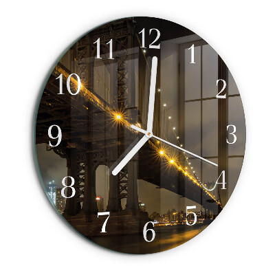Round wall clock Night of the Bridge