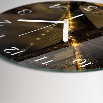 Round wall clock Night of the Bridge
