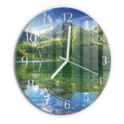 Round wall clock Mountain Lake