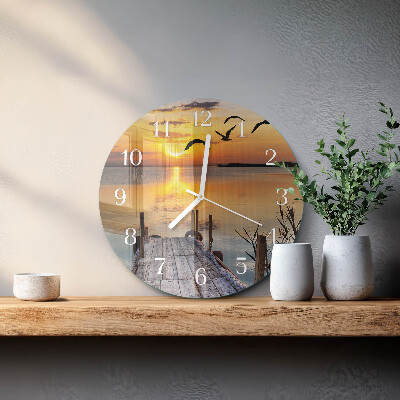 Round wall clock Bridge Lake