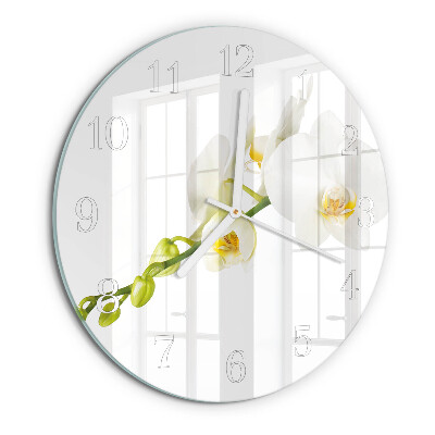 Round wall clock Orchid