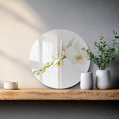 Round wall clock Orchid