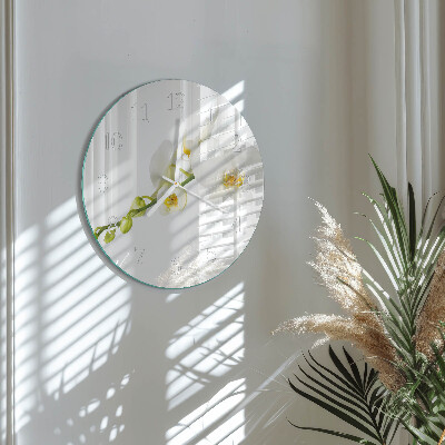 Round wall clock Orchid