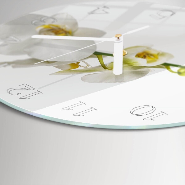 Round wall clock Orchid