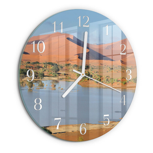 Round wall clock Desert