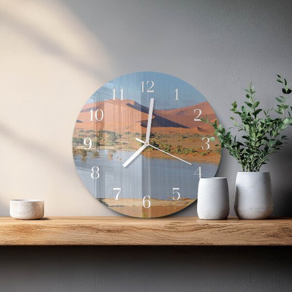 Round wall clock Desert