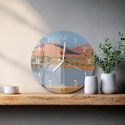 Round wall clock Desert