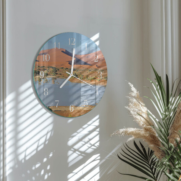 Round wall clock Desert