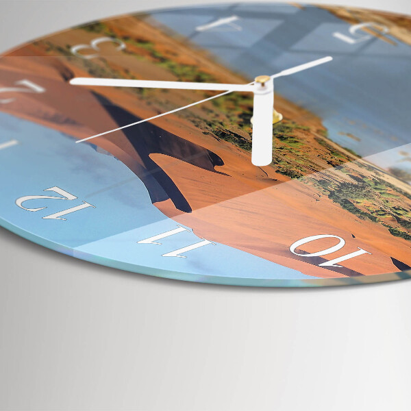 Round wall clock Desert