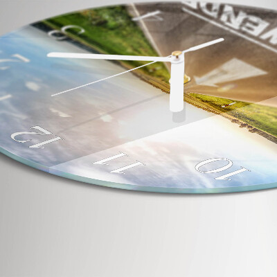 Round wall clock Path Field