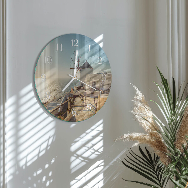 Round wall clock Santorini
