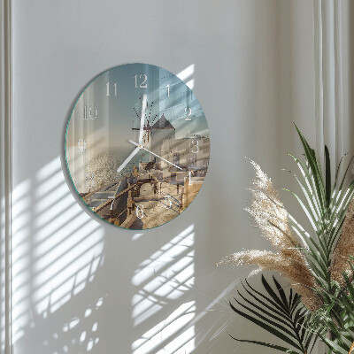 Round wall clock Santorini