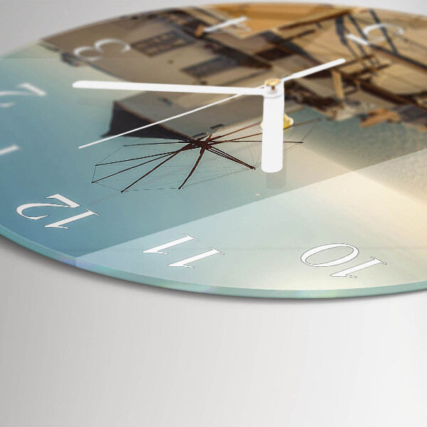 Round wall clock Santorini