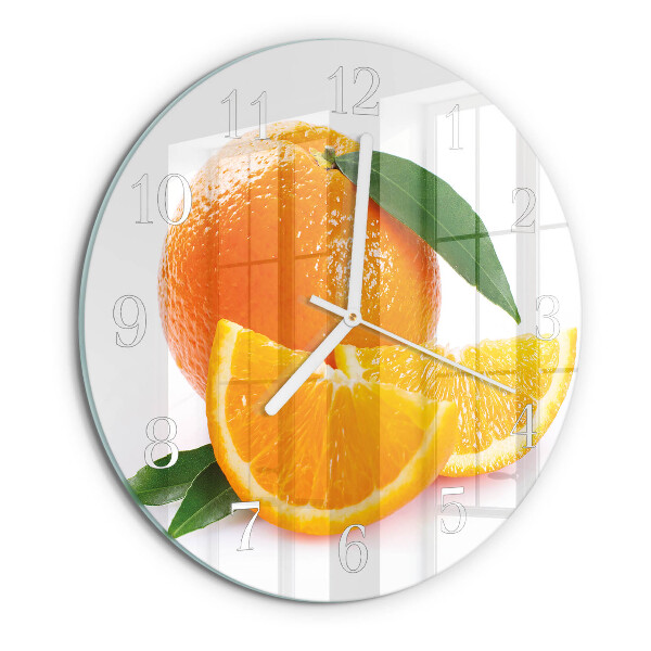 Round wall clock Oranges