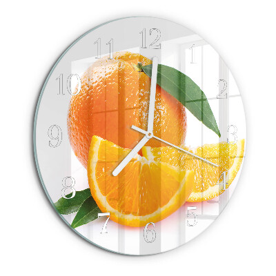 Round wall clock Oranges