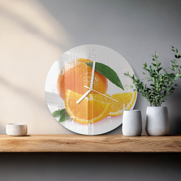 Round wall clock Oranges