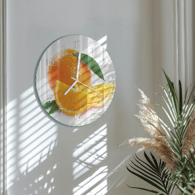 Round wall clock Oranges